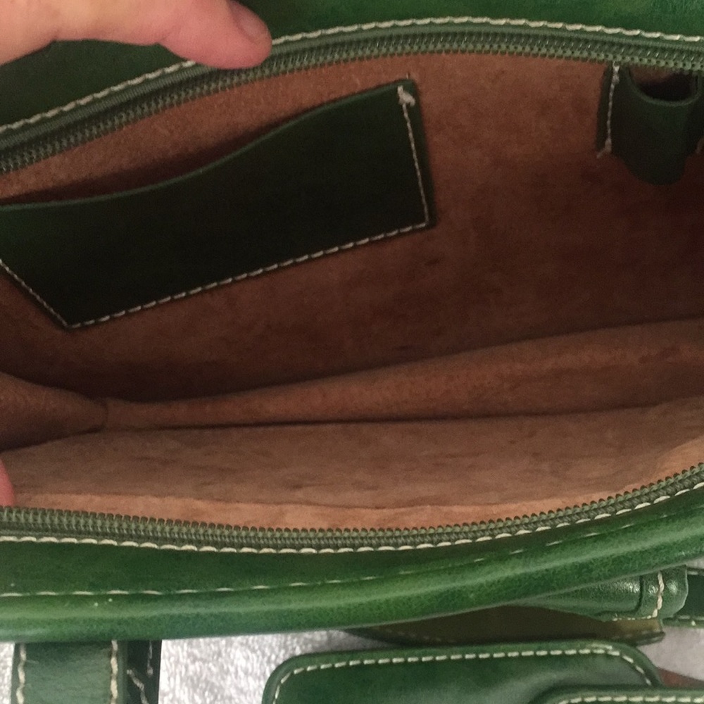 Pelletteria Calypso purse, green leather - Picture 5 of 7